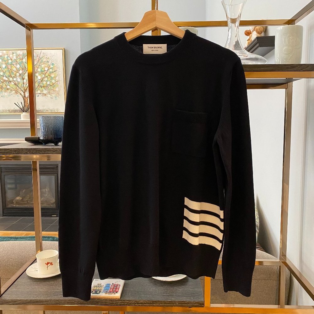 Thom Browne 4-Bar Sweater
